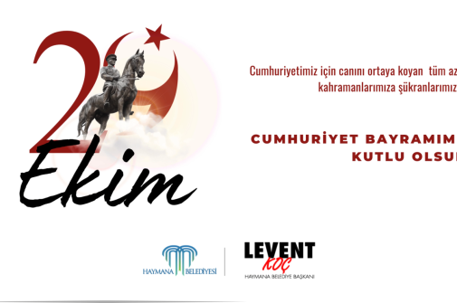 BELEDİYE BAŞKANIMIZ LEVENT KOÇ'UN CUMHURİYET BAYRAMI KUTLAMA MESAJI